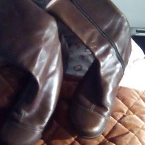 John Fluevog Brown Leather Fellowship Zip Up Round Toe Boots